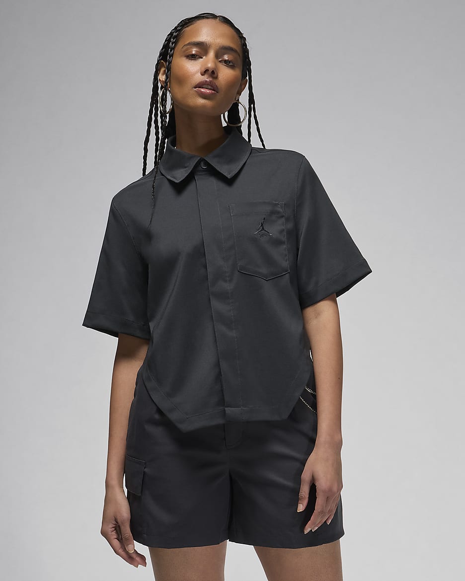 Crop top tisse Jordan pour femme. Nike LU